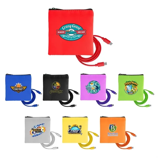 Colorful RPET C to C Cable Set - Colorful RPET C to C Cable Set - Image 0 of 18