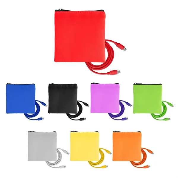 Colorful RPET C to C Cable Set - Colorful RPET C to C Cable Set - Image 5 of 18