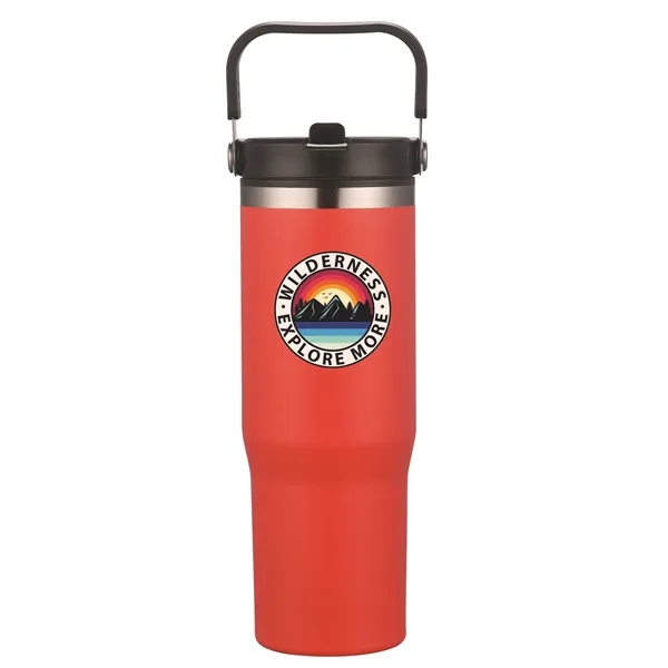 30 oz Double Wall Tumbler with Carrier - 30 oz Double Wall Tumbler with Carrier - Image 12 of 15