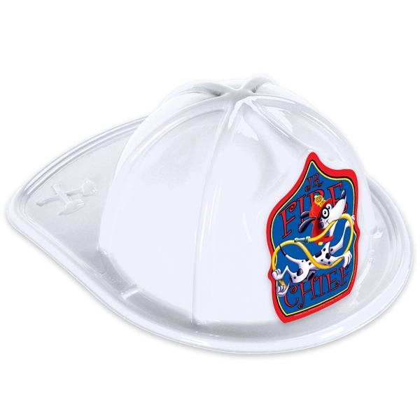 White Plastic Jr Fire Chief Hats - White Plastic Jr Fire Chief Hats - Image 0 of 0