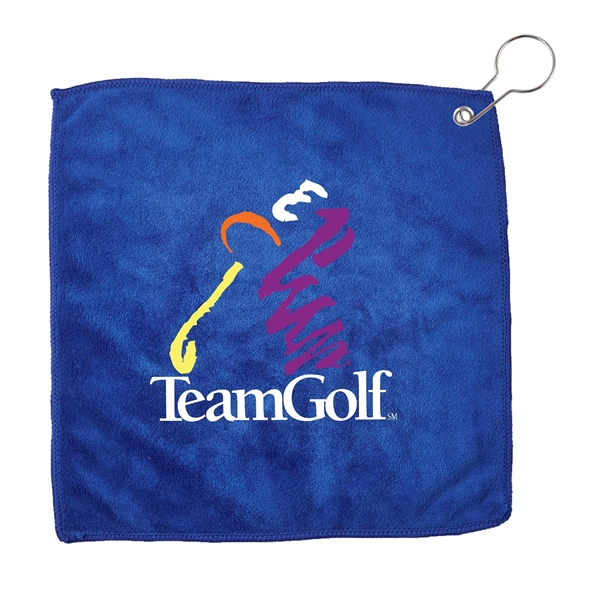 Microfiber Golf Towel with Hook - Microfiber Golf Towel with Hook - Image 2 of 6