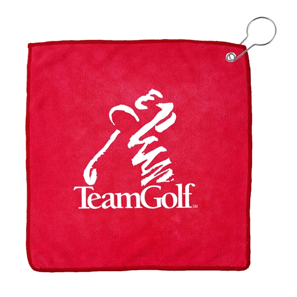 Microfiber Golf Towel with Hook - Microfiber Golf Towel with Hook - Image 3 of 6