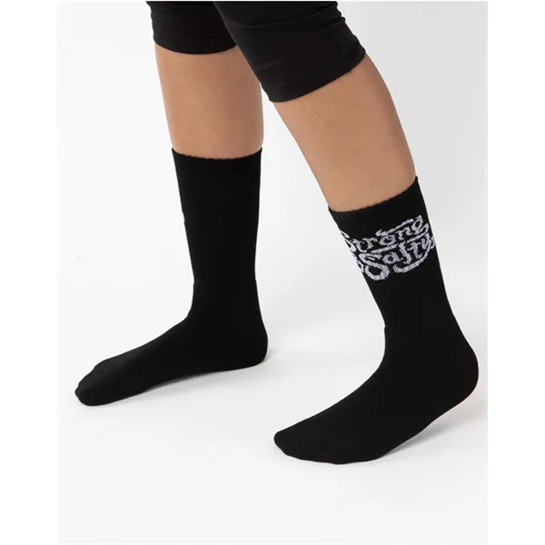 Made in the USA Full Cushion Crew Socks with Knit-In Logo - Made in the USA Full Cushion Crew Socks with Knit-In Logo - Image 1 of 1