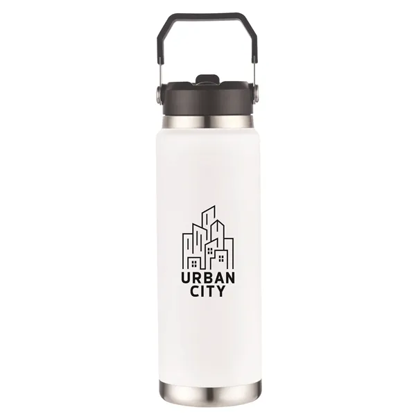 30oz Vacuum Water Bottle with Stainless Steel Handle - 30oz Vacuum Water Bottle with Stainless Steel Handle - Image 4 of 16