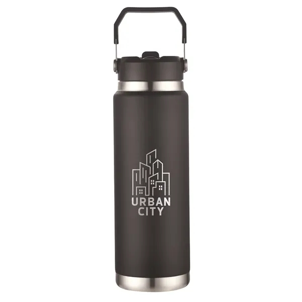 30oz Vacuum Water Bottle with Stainless Steel Handle - 30oz Vacuum Water Bottle with Stainless Steel Handle - Image 6 of 16