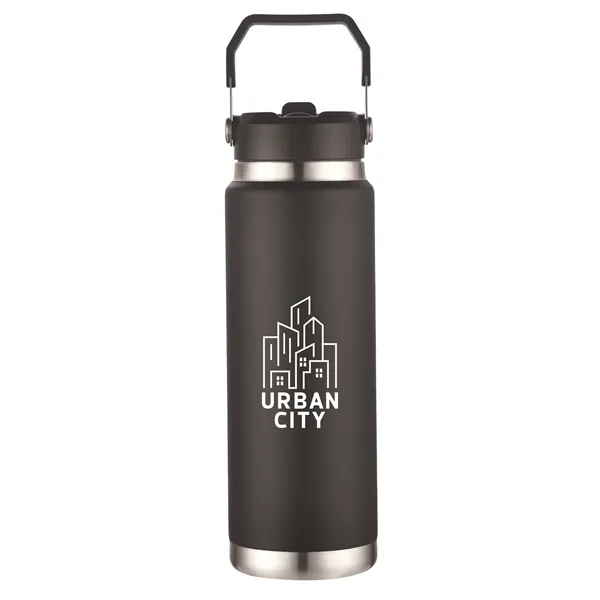 30oz Vacuum Water Bottle with Stainless Steel Handle - 30oz Vacuum Water Bottle with Stainless Steel Handle - Image 8 of 16