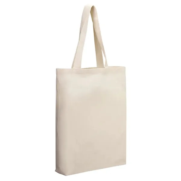 Cotton Economical Tote w/3" Gusset - Natural - Cotton Economical Tote w/3" Gusset - Natural - Image 1 of 1