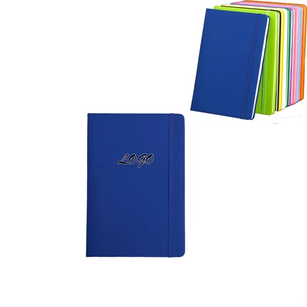 A5-sized PU Hard Leather Promotional Strap Notebook - A5-sized PU Hard Leather Promotional Strap Notebook - Image 0 of 1