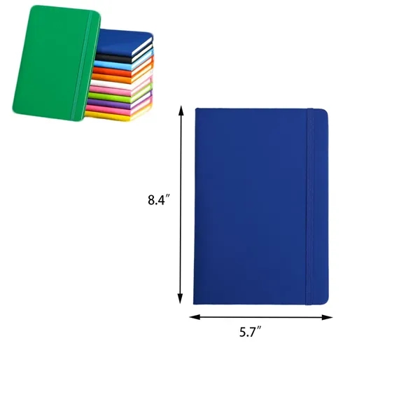 A5-sized PU Hard Leather Promotional Strap Notebook - A5-sized PU Hard Leather Promotional Strap Notebook - Image 1 of 1