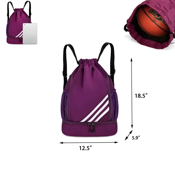 Large-capacity Drawstring Cinch Outdoor Sports Backpack - Large-capacity Drawstring Cinch Outdoor Sports Backpack - Image 1 of 1