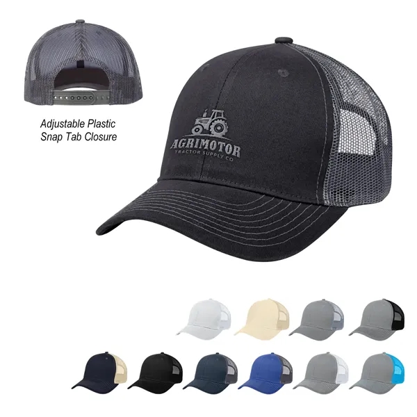 Cotton Twill Mesh Back Cap - Cotton Twill Mesh Back Cap - Image 0 of 45