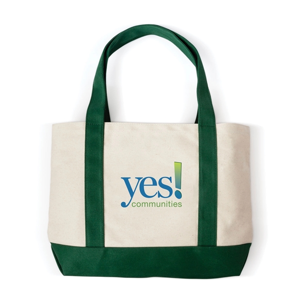 Canvas Boat Tote - Embroidered