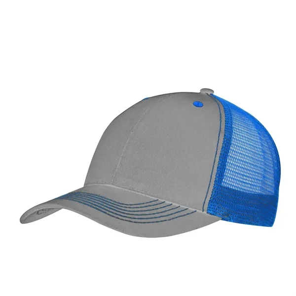 Color Accent Mesh Snapback Cap - Color Accent Mesh Snapback Cap - Image 18 of 19