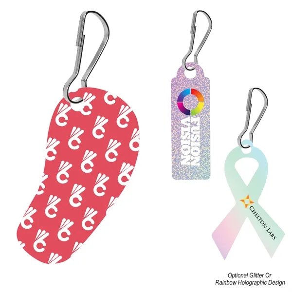 Acrylic Zipper Pull - Custom Shape 4" - Acrylic Zipper Pull - Custom Shape 4" - Image 0 of 2