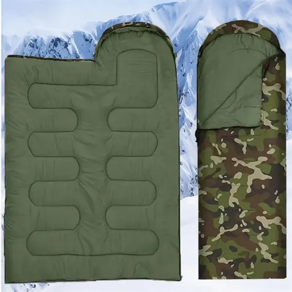 Outdoor Cold-proof Thermal Camping Sleeping Bag - Outdoor Cold-proof Thermal Camping Sleeping Bag - Image 3 of 5
