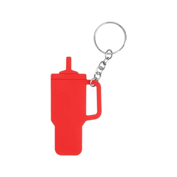 Intrepid Tumbler Shaped Silicone Key Ring - Intrepid Tumbler Shaped Silicone Key Ring - Image 12 of 12