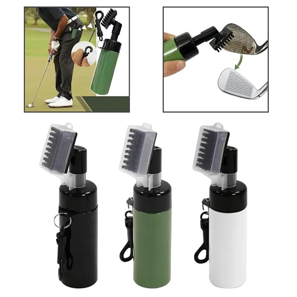 Golf Club Cleaning Brush with Carabiner and Groove Cleaner - Golf Club Cleaning Brush with Carabiner and Groove Cleaner - Image 2 of 5