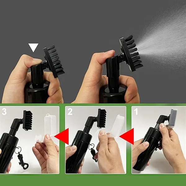 Golf Club Cleaning Brush with Carabiner and Groove Cleaner - Golf Club Cleaning Brush with Carabiner and Groove Cleaner - Image 5 of 5