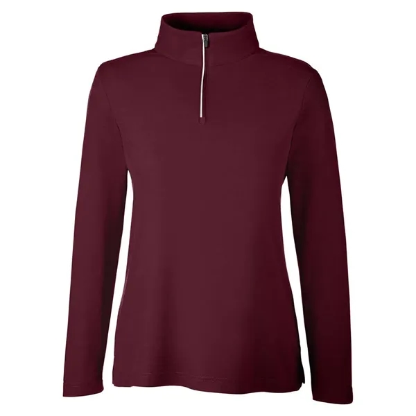 CORE365 Women's Fusion ChromaSoft™ Pique Quarter-Zip Pull... - CORE365 Women's Fusion ChromaSoft™ Pique Quarter-Zip Pull... - Image 3 of 24