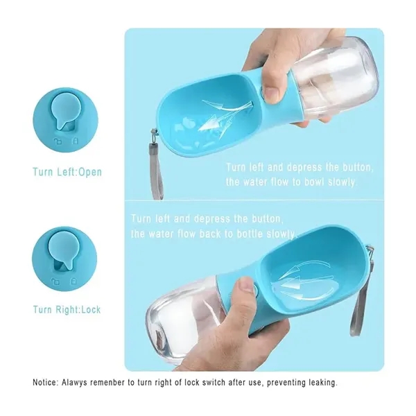 Dog Water Bottle with Food Container - Dog Water Bottle with Food Container - Image 3 of 5