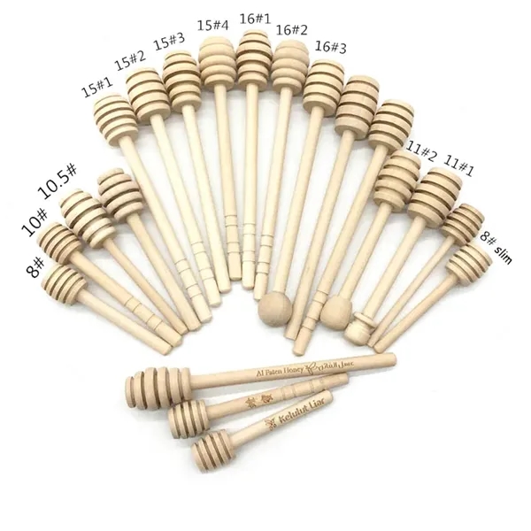 6" Wooden Honey Dipper - 6" Wooden Honey Dipper - Image 0 of 3