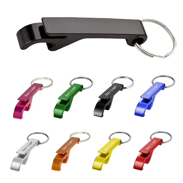 2 in 1 Personalized Custom Bottle Opener Metal Keychain - 2 in 1 Personalized Custom Bottle Opener Metal Keychain - Image 0 of 4