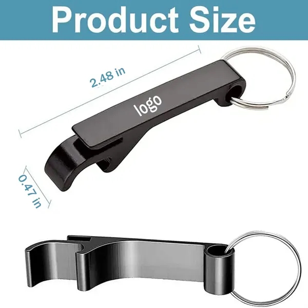 2 in 1 Personalized Custom Bottle Opener Metal Keychain - 2 in 1 Personalized Custom Bottle Opener Metal Keychain - Image 1 of 4