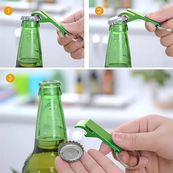 2 in 1 Personalized Custom Bottle Opener Metal Keychain - 2 in 1 Personalized Custom Bottle Opener Metal Keychain - Image 4 of 4