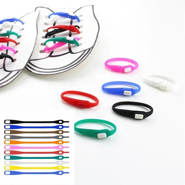Stretchy Silicone Shoelaces - Stretchy Silicone Shoelaces - Image 0 of 3