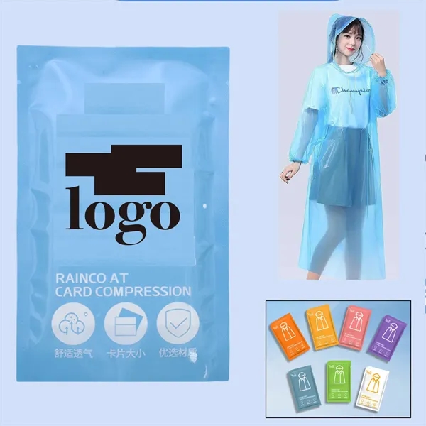 5 Pcs Disposable Poncho Raincoats - 5 Pcs Disposable Poncho Raincoats - Image 0 of 2