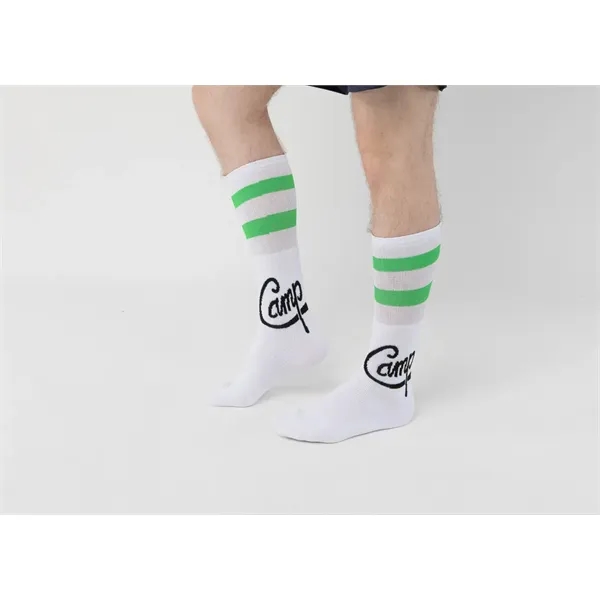 Made in the USA Full Cushion Tube Sock with Knit-In Logo - Made in the USA Full Cushion Tube Sock with Knit-In Logo - Image 1 of 1