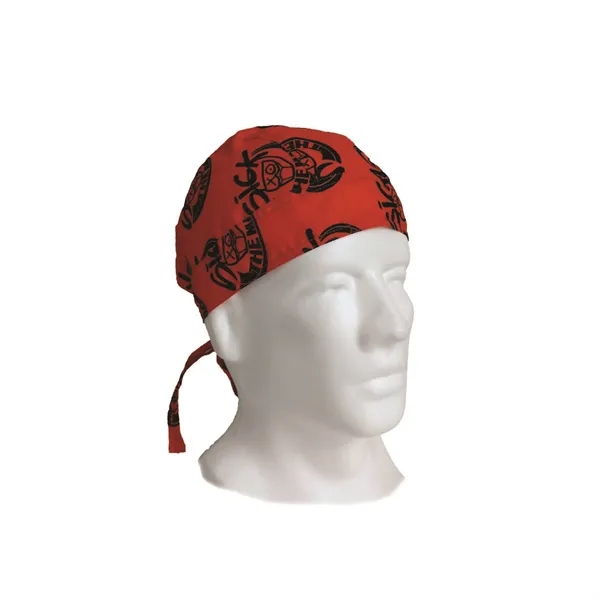 Fully Sublimated 1 Layer Skull Cap with Tie-back - Fully Sublimated 1 Layer Skull Cap with Tie-back - Image 4 of 4
