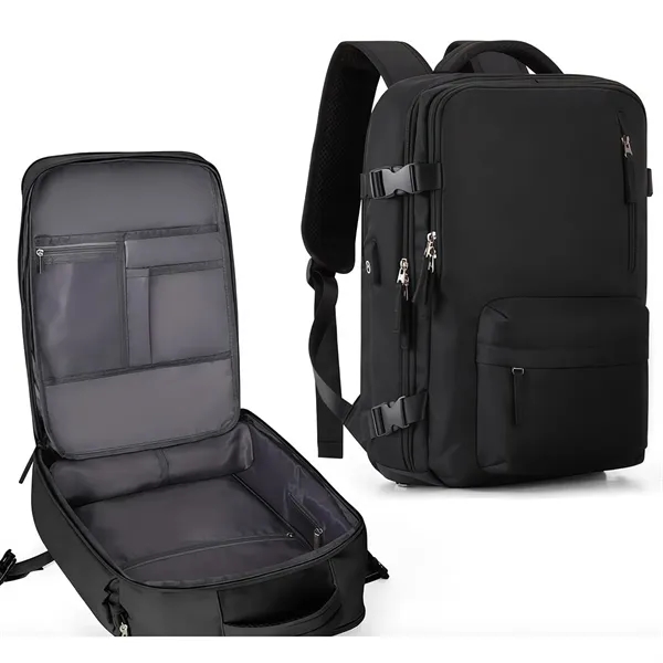 Large Ati-theft Travel Backpack w/ USB Port Laptop Bags - Large Ati-theft Travel Backpack w/ USB Port Laptop Bags - Image 1 of 4