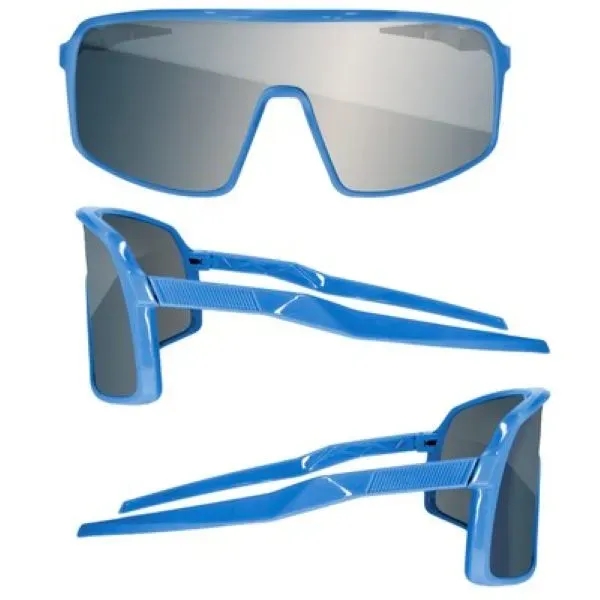 Sport Viper Mirror Sunglasses W/ 1 Color Lens Imprint - Sport Viper Mirror Sunglasses W/ 1 Color Lens Imprint - Image 2 of 10