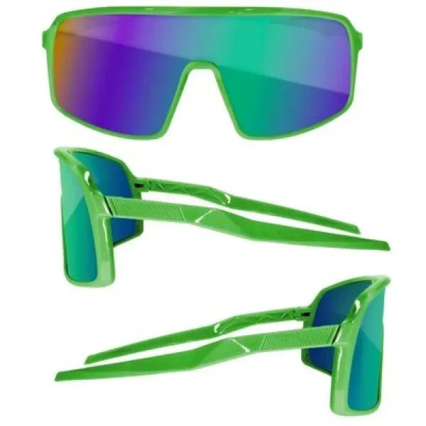 Sport Viper Mirror Sunglasses W/ 1 Color Lens Imprint - Sport Viper Mirror Sunglasses W/ 1 Color Lens Imprint - Image 3 of 10