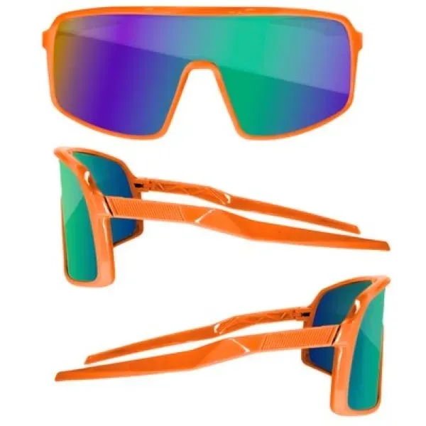 Sport Viper Mirror Sunglasses W/ 1 Color Lens Imprint - Sport Viper Mirror Sunglasses W/ 1 Color Lens Imprint - Image 4 of 10