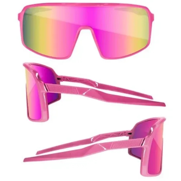 Sport Viper Mirror Sunglasses W/ 1 Color Lens Imprint - Sport Viper Mirror Sunglasses W/ 1 Color Lens Imprint - Image 5 of 10