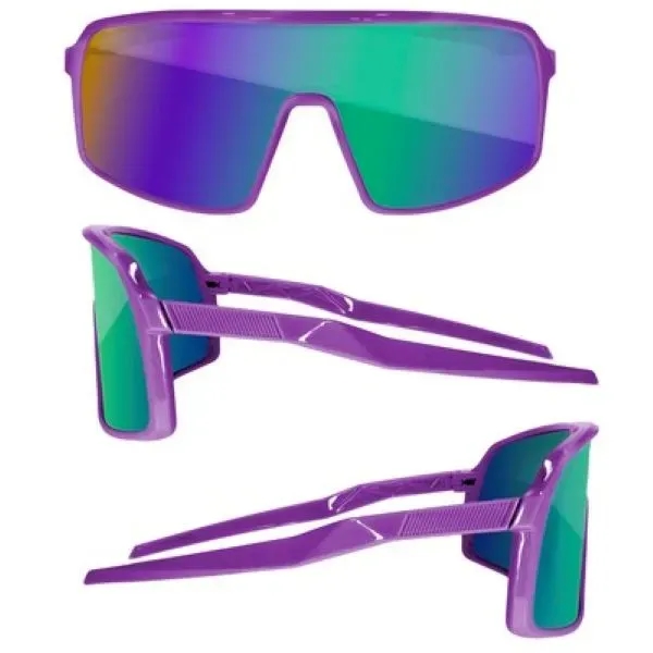 Sport Viper Mirror Sunglasses W/ 1 Color Lens Imprint - Sport Viper Mirror Sunglasses W/ 1 Color Lens Imprint - Image 6 of 10