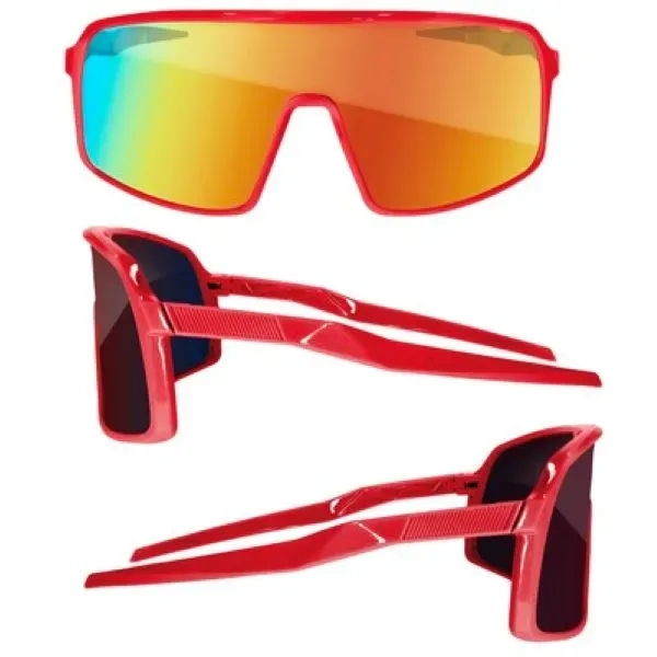Sport Viper Mirror Sunglasses W/ 1 Color Lens Imprint - Sport Viper Mirror Sunglasses W/ 1 Color Lens Imprint - Image 7 of 10