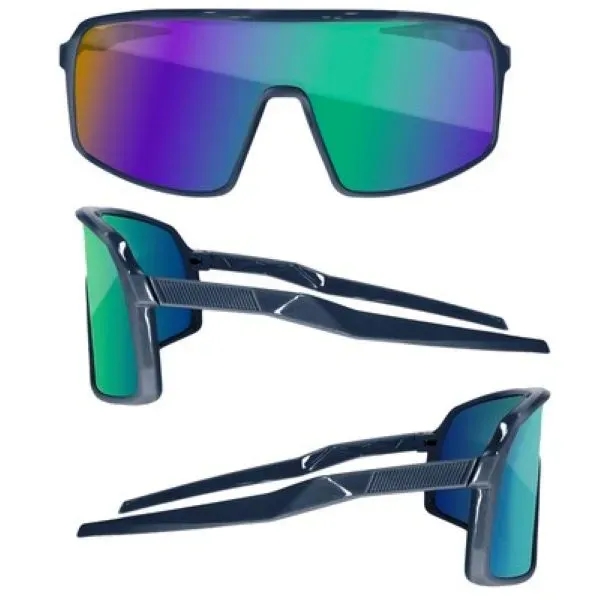 Sport Viper Mirror Sunglasses W/ 1 Color Lens Imprint - Sport Viper Mirror Sunglasses W/ 1 Color Lens Imprint - Image 8 of 10