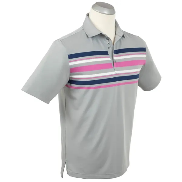 Bobby Jones Men's Performance Engineered Stripe Polo Shirt - Bobby Jones Men's Performance Engineered Stripe Polo Shirt - Image 3 of 4