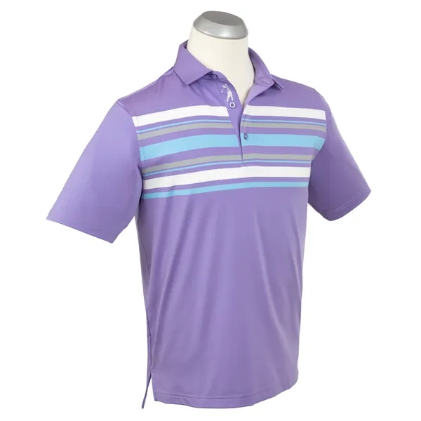 Bobby Jones Men's Performance Engineered Stripe Polo Shirt - Bobby Jones Men's Performance Engineered Stripe Polo Shirt - Image 4 of 4