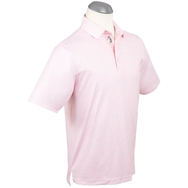 Bobby Jones Men's Performance Gingham Print Polo - Bobby Jones Men's Performance Gingham Print Polo - Image 0 of 2