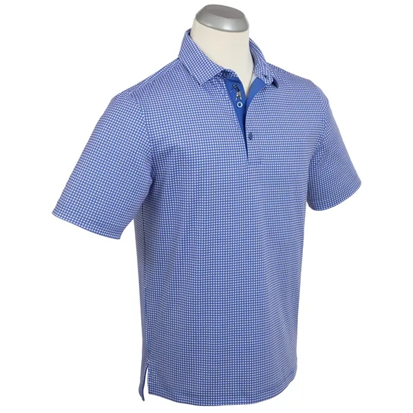 Bobby Jones Men's Performance Gingham Print Polo - Bobby Jones Men's Performance Gingham Print Polo - Image 1 of 2
