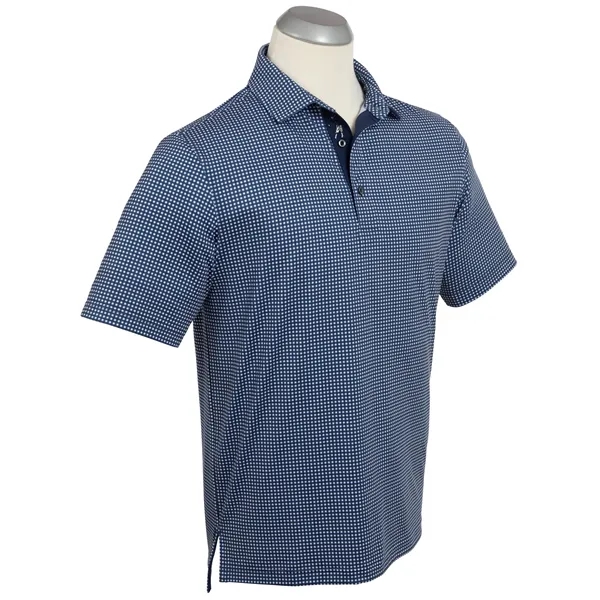 Bobby Jones Men's Performance Gingham Print Polo - Bobby Jones Men's Performance Gingham Print Polo - Image 2 of 2