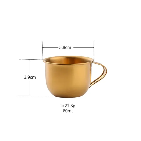 2oz 304 Stainless Steel Mini Mug - 2oz 304 Stainless Steel Mini Mug - Image 1 of 4