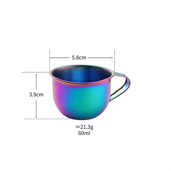2oz 304 Stainless Steel Mini Mug - 2oz 304 Stainless Steel Mini Mug - Image 2 of 4
