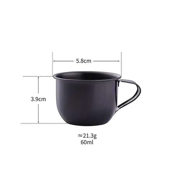 2oz 304 Stainless Steel Mini Mug - 2oz 304 Stainless Steel Mini Mug - Image 3 of 4