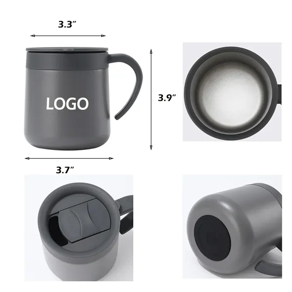 10oz Insulated Double Wall Stainless Steel Mug With Lid - 10oz Insulated Double Wall Stainless Steel Mug With Lid - Image 1 of 2
