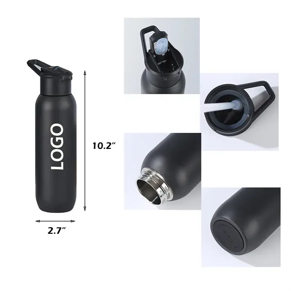 20oz Stainless Steel Insulated Sipper Bottle - 20oz Stainless Steel Insulated Sipper Bottle - Image 1 of 2